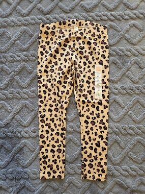 jumping beans 5T Leopard Print Stretch Leggings - Tan and Black